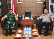 Pererat Sinergi Antara TNI dan Polri, Pangdam I/Bukit Barisan, Mayjen TNI Rio Firdianto Silaturrahmi ke Polda Kepri