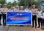 Satlantas Polres Lingga Terima Tim Asistensi dan Monitoring Daerah Rawan Laka Lantas Dari Ditlantas Polda Kepri
