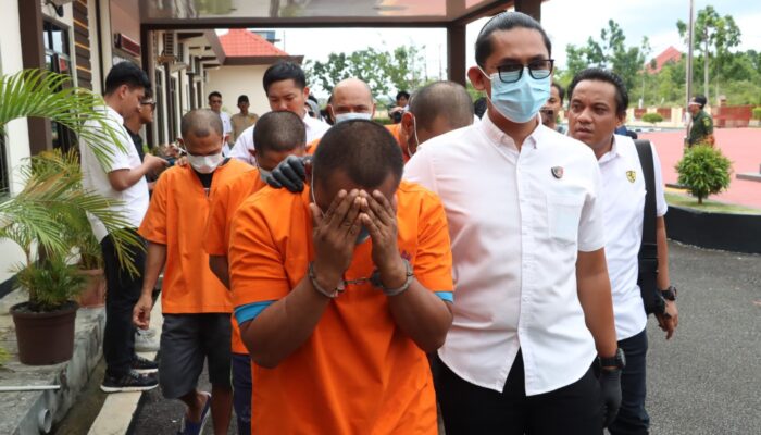 5 Orang Tersangka Pelaku Tindak Pidana Narkotika Berhasil di Amankan Polres Bintan