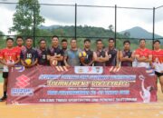 Pertandingan Volly Antar Satker Meriahkan Rangkaian HUT Bhayangkara ke-79 di Polres Lingga