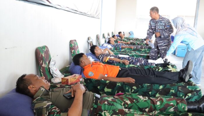 Denhanud 477 Korpasgat Gelar Donor Darah Serentak: Bakti Nyata di HUT ke – 78 Korpasgat