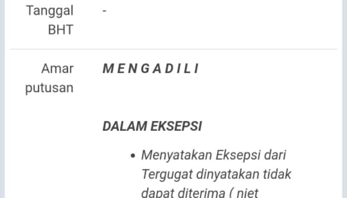 Seluruh Eksepsi PWO Ditolak PN Medan, “Berita Soal Klien Kami Kalah Bentuk Pembodohan Publik”