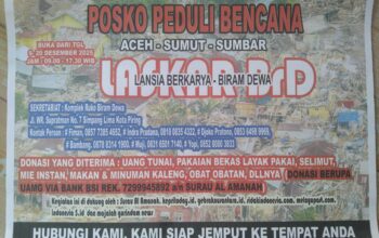 Laskar Brd Buka Posko Peduli Bencana Aceh, Sumut dan Sumbar