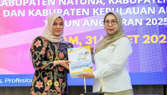 Wakil Bupati Bintan, Deby Maryanti Serahkan LKPD Bintan Unaudited Tahun 2025 ke BPK