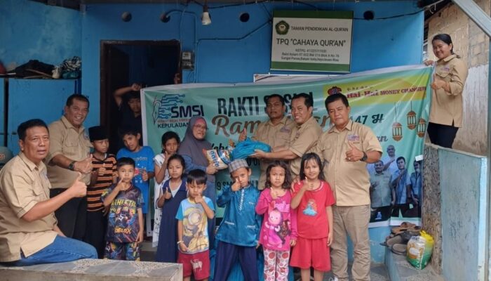 Rangkaian HUT ke-9, SMSI Kepri Berbagi Kebahagiaan dengan Anak Yatim di Bulan Ramadan