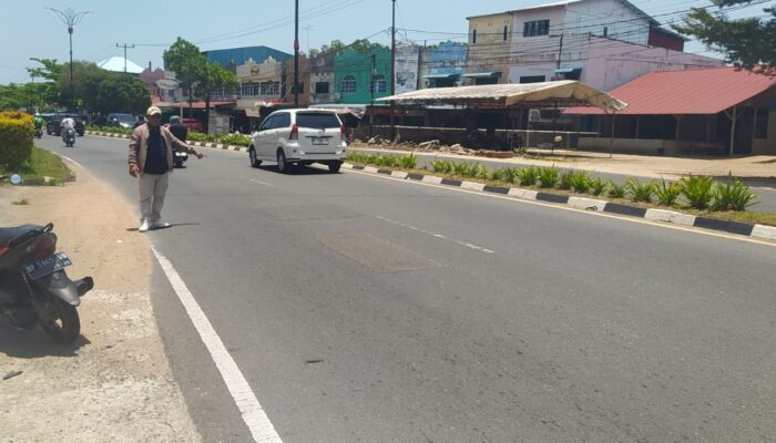 Bekas Galian PDAM di Tanjungpinang Kembali Memakan Korban, Pengendara Motor Alami Patah Tangan