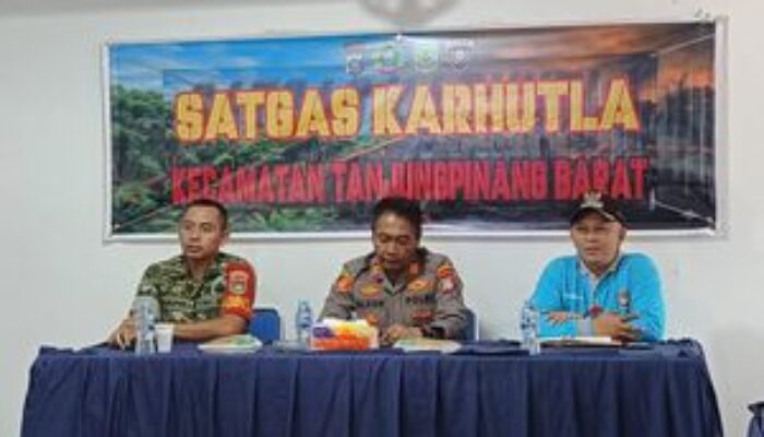 Percepat Penanganan Karhutla, Polsek Tanjungpinang Barat Bentuk Satgas Karhutla Tingkat Kecamatan
