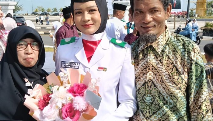 Nindy Harsita Putri, Anak Tukang Ojek, Bangga Jadi Paskibraka Provinsi Kepri 2026
