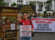 Ratusan Perkumpulan UMKM Taman Gurindam 12 Menolak Aksi Demo di Kantor Gubernur Kepri