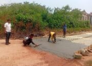 Perbaikan Jalan Gang Putri Mayang Sari IV Kampung Bulang Dimulai, Anggaran ADK Capai Rp95,3 Juta